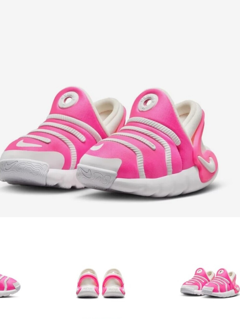 NIKE | Dynamo 2 EasyOn sneakers Fuchsia Pink Girls Sz 12